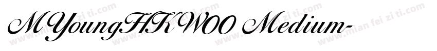 MYoungHKW00 Medium字体转换